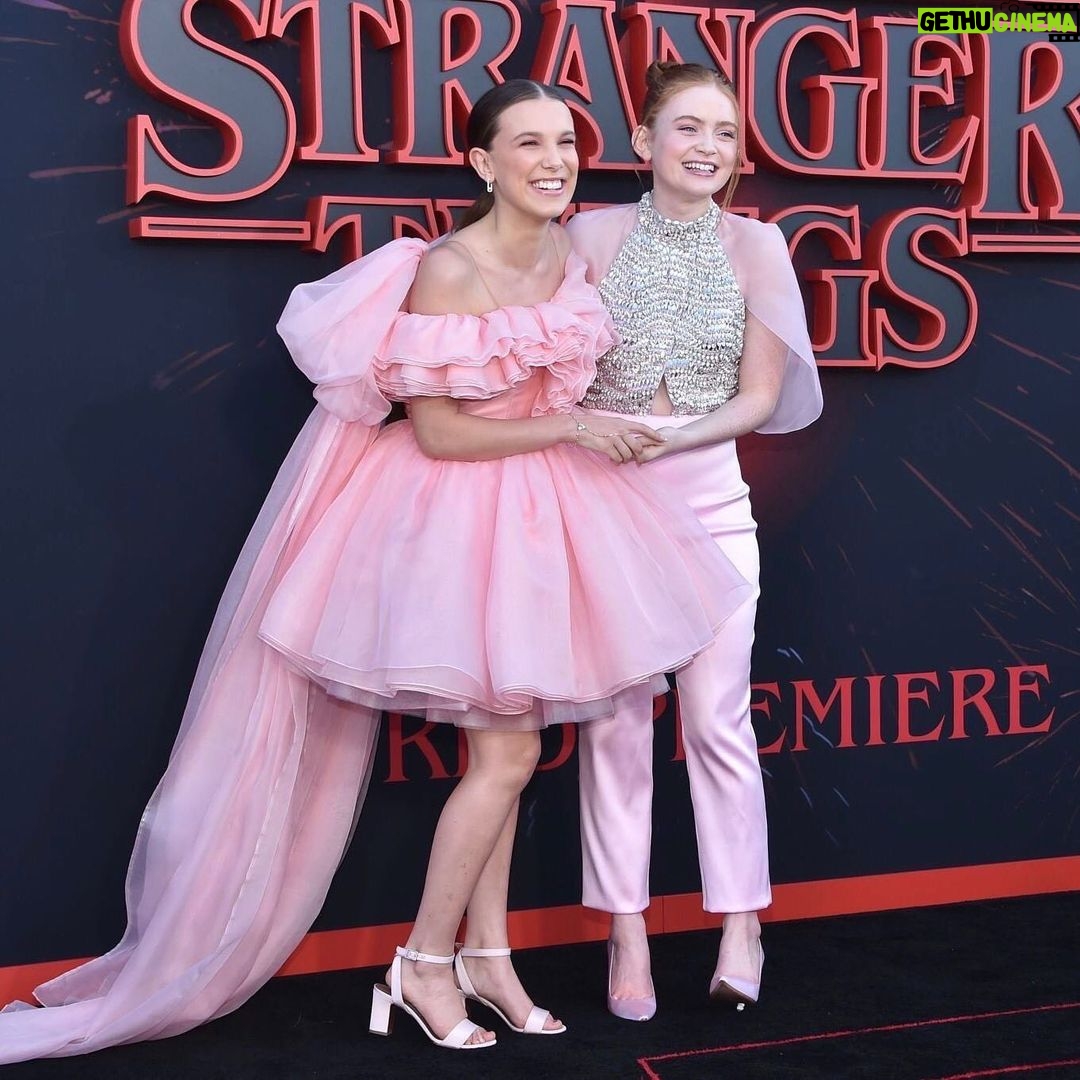 Sadie Sink - 2.7 Million Likes - Thank you @prada for this custom dream look. Congrats to the cast and crew on another amazing season :)