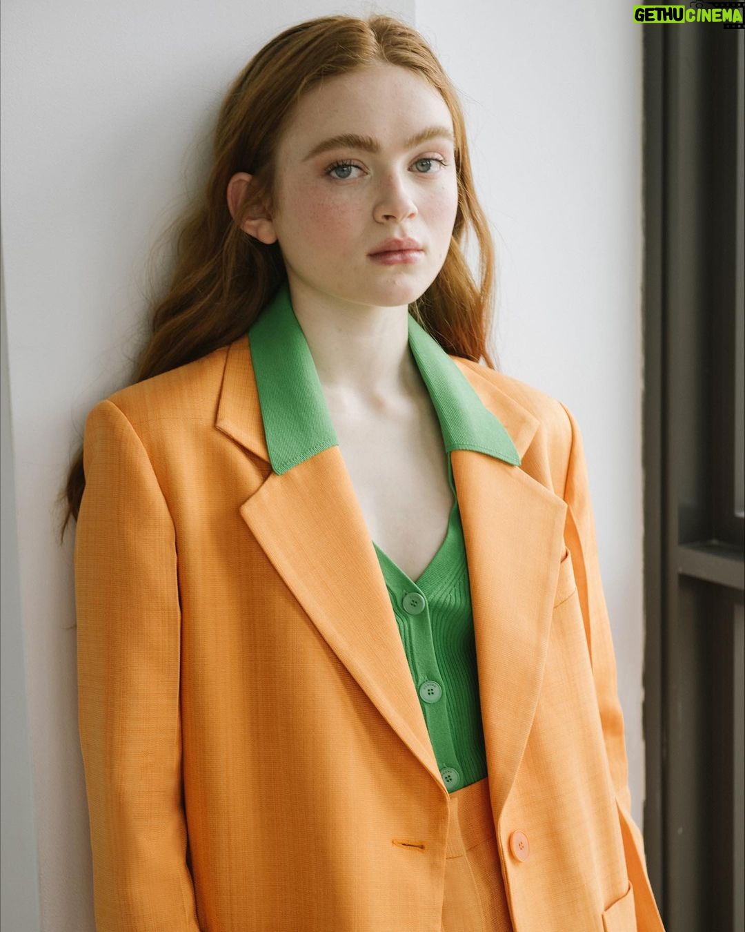 Sadie Sink - 2.4 Million Likes - all suited-up in @sandroparis