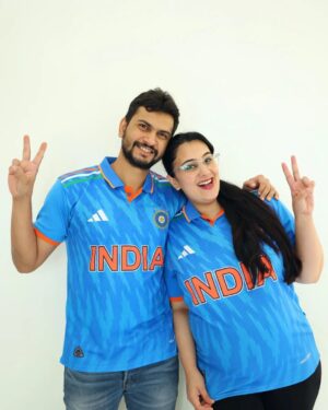 Sai Lokur Instagram - Mumma Daddy and Junior all set to cheer India...

Chak de! 
You have all our support and best wishes.
Bleed blue and get that trophy back home 💙

#india #indiaworldcup #worldcupfinal #worldcupfinal2023 #worldcupfever #indiancricketteam #bcci #indiancricket #indvsaus #cricketworldcup #cheerforindia #bleedblue #lehrado #chakdeindia #win