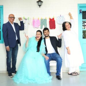 Sai Lokur Instagram - And finally the grandparents to be, have made an appearance on my social media in the last days of my pregnancy 😅
A super excited lot of family awaits your arrival Baby Roy!
Your gonna be pampered and how❤
Cant wait to experience it all.

#babyarrival #babyontheway #parentstobe #grandparentstobe #grandparents #babyprep #excitement #awaiting #maternityphotoshootindia #maternityphotoshootideas #maternityphotoshoot #maternity #photoshoot #photography #momtobe
