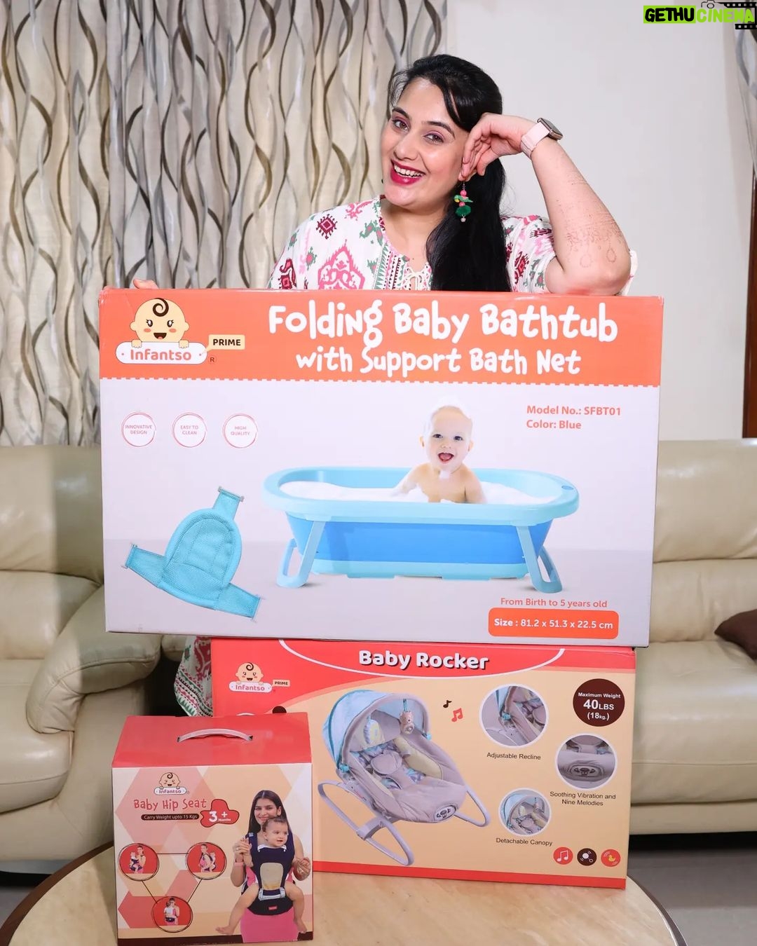 Sai Lokur Instagram - Got these amazing products from the most trusted baby and mother care brand in India @infantso.baby The safest and most useful products for your little one, they are sure to make your life easier. So all your mummas to be, go check out their products right now! (Mom to be, baby essentials, new born products, baby rocker, bath tub, hip seat carrier, baby bathing products, new born baby, pregnancy, hospital bag, check list) #babyproductsindia #newborn #newbornbaby #newbornbabyessentials #infantsobaby #infantso #momtobereels #newbornbabyreels #babyproducts #hospitalbag