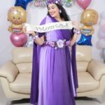 Sai Lokur Instagram - My Fairy-tale Baby Shower 🤰 I truly feel like a princess ❤️ Wearing this beautiful Maternity gown from @momswardrobe2020 And this gorgeously hand made jewelry from @mrugasart [Baby Shower, Gender reveal, boy or girl, Pregnancy, Maternity, Mom to be, Mom life, Pampering, Gown, Baby Shower jewellery, Princess diaries, Floral jewelry, Baby Shower gown] #babyshowerreels #maternityphotoshoot #babyshowerphotoshoot #babyshower #babyshowerlook #babyshoweroutfit #babyshowergown #maternitygown #floraljewellery #babyshowerjewellery #babyshowergown #maternityphotoshootideas #princessdiaries #fairytale #purple #ombre #photoshootgowns
