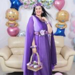 Sai Lokur Instagram - My Fairy-tale Baby Shower 🤰 I truly feel like a princess ❤️ Wearing this beautiful Maternity gown from @momswardrobe2020 And this gorgeously hand made jewelry from @mrugasart [Baby Shower, Gender reveal, boy or girl, Pregnancy, Maternity, Mom to be, Mom life, Pampering, Gown, Baby Shower jewellery, Princess diaries, Floral jewelry, Baby Shower gown] #babyshowerreels #maternityphotoshoot #babyshowerphotoshoot #babyshower #babyshowerlook #babyshoweroutfit #babyshowergown #maternitygown #floraljewellery #babyshowerjewellery #babyshowergown #maternityphotoshootideas #princessdiaries #fairytale #purple #ombre #photoshootgowns