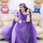 Sai Lokur Instagram - My Fairy-tale Baby Shower 🤰 I truly feel like a princess ❤️ Wearing this beautiful Maternity gown from @momswardrobe2020 And this gorgeously hand made jewelry from @mrugasart [Baby Shower, Gender reveal, boy or girl, Pregnancy, Maternity, Mom to be, Mom life, Pampering, Gown, Baby Shower jewellery, Princess diaries, Floral jewelry, Baby Shower gown] #babyshowerreels #maternityphotoshoot #babyshowerphotoshoot #babyshower #babyshowerlook #babyshoweroutfit #babyshowergown #maternitygown #floraljewellery #babyshowerjewellery #babyshowergown #maternityphotoshootideas #princessdiaries #fairytale #purple #ombre #photoshootgowns