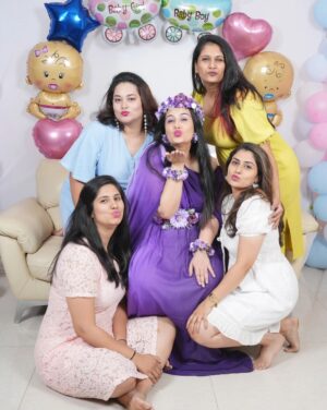 Sai Lokur Instagram - My Fairy-tale Baby Shower 🤰
I truly feel like a princess ❤️
And my dear friends made it so special for me...
#grateful 

Gown - @momswardrobe2020 
Jewelry - @mrugasart 

#babyshowerwithfriends  #maternityphotoshoot #babyshowerphotoshoot
#babyshower #babyshowerlook #babyshoweroutfit #babyshowergown #maternitygown #floraljewellery
#babyshowerjewellery #babyshowergown #maternityphotoshootideas
#princessdiaries #fairytale #purple #ombre #photoshootgowns