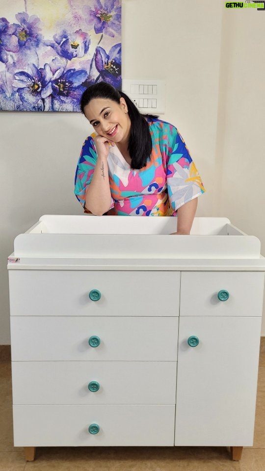 Sai Lokur Instagram - The perfect diaper changing table for my baby! From @littlebirdindia Make your diaper changing experience a comfortable one for your baby. Check it out now. (Diaper changing table, mom to be, baby prep, Newborn essentials) #trendingaudio #reelstrending #changingtable #newbornessentials #kyamujhepyaarhai
