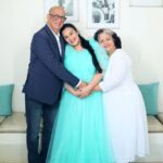 Sai Lokur Instagram - And finally the grandparents to be, have made an appearance on my social media in the last days of my pregnancy 😅 A super excited lot of family awaits your arrival Baby Roy! Your gonna be pampered and how❤ Cant wait to experience it all. #babyarrival #babyontheway #parentstobe #grandparentstobe #grandparents #babyprep #excitement #awaiting #maternityphotoshootindia #maternityphotoshootideas #maternityphotoshoot #maternity #photoshoot #photography #momtobe