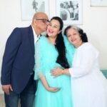 Sai Lokur Instagram - And finally the grandparents to be, have made an appearance on my social media in the last days of my pregnancy 😅 A super excited lot of family awaits your arrival Baby Roy! Your gonna be pampered and how❤ Cant wait to experience it all. #babyarrival #babyontheway #parentstobe #grandparentstobe #grandparents #babyprep #excitement #awaiting #maternityphotoshootindia #maternityphotoshootideas #maternityphotoshoot #maternity #photoshoot #photography #momtobe