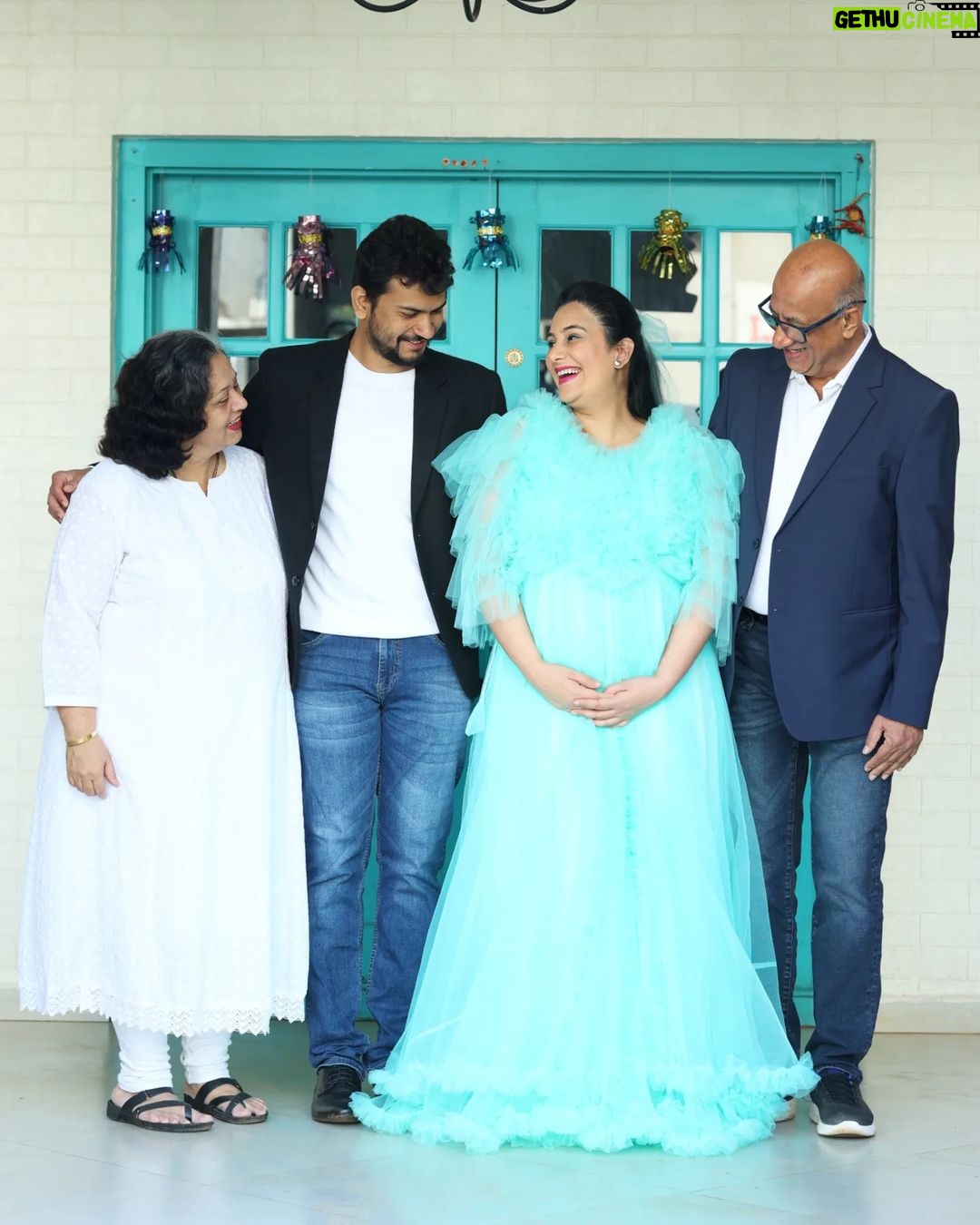 Sai Lokur Instagram - And finally the grandparents to be, have made an appearance on my social media in the last days of my pregnancy 😅 A super excited lot of family awaits your arrival Baby Roy! Your gonna be pampered and how❤ Cant wait to experience it all. #babyarrival #babyontheway #parentstobe #grandparentstobe #grandparents #babyprep #excitement #awaiting #maternityphotoshootindia #maternityphotoshootideas #maternityphotoshoot #maternity #photoshoot #photography #momtobe