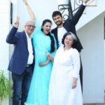 Sai Lokur Instagram - And finally the grandparents to be, have made an appearance on my social media in the last days of my pregnancy 😅 A super excited lot of family awaits your arrival Baby Roy! Your gonna be pampered and how❤ Cant wait to experience it all. #babyarrival #babyontheway #parentstobe #grandparentstobe #grandparents #babyprep #excitement #awaiting #maternityphotoshootindia #maternityphotoshootideas #maternityphotoshoot #maternity #photoshoot #photography #momtobe