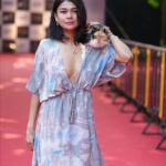 Sakshi Pradhan Instagram - Walking the #illustrious #Redcarpet at @iffigoa 54th International - Film Festival in #Goa with my #glamorous companion, Gloria 🐱, was a dream come true (First time in the History of animals😉, humans closed the #Ceremony with the #RedCatwalk )! Thanks @nfdcindia @filmbazaarindia 🐾✨ An enchanting evening filled with international films, the pulsating #energy of #cinema life, and the warmth of shared love. Grateful for every step of this #cinematic #journey. 🎬🌟 #RedCarpetAdventures #IFFIGoaMagic Closing #Ceremony Old INOX Panaji! #RedCarpetwalk #firsttimeinhistory #IFFI ♾️ 👗Curated & Styled by @kamalakaftan 📸 @robin_t_photography @esg_goa #filmbazaar IFFI Goa