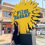 Sakshi Pradhan Instagram - IFFI Goa @iffigoa #filmbazaar @filmbazaarindia 🎞️ #InternationalfilmfestivalGoa 👗 @chintamani_alchemistry_goa Goa Marriott Resort & Spa