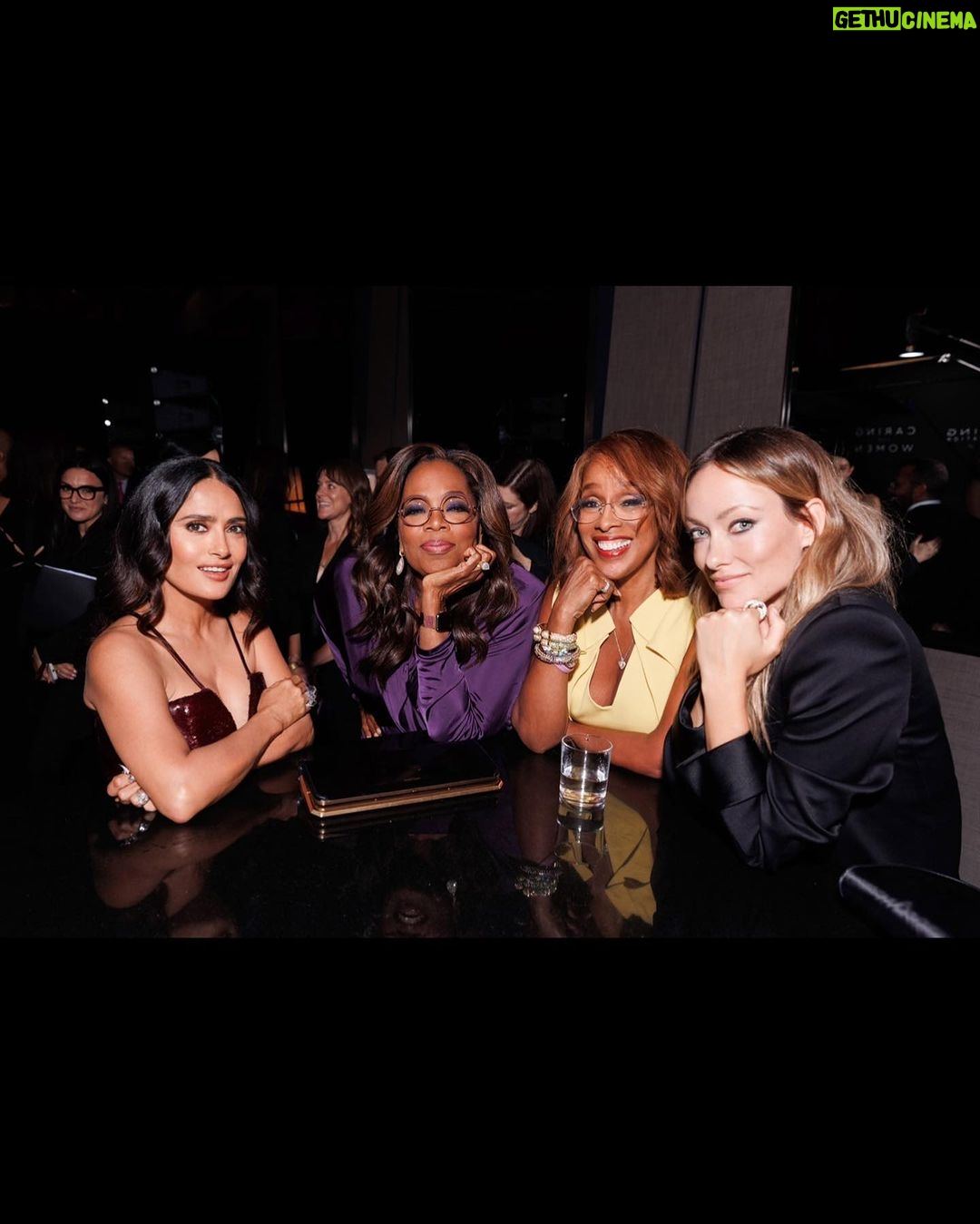 Salma Hayek Pinault Instagram - What a night! Thank you to everybody who came out to celebrate 15 years of the @keringfoundation and the second annual 'Caring for Women' dinner to benefit the Malala Fund, National Network to End Domestic Violence (NNEDV) and New York City Alliance Against Sexual Violence. I am so honored to work alongside this brilliant foundation to combat gender-based violence and continue the fight to protect vulnerable women and children all across the globe. ¡Qué noche! Gracias a todos los que asistieron a celebrar los 15 años de @keringfoundation y la segunda cena anual 'Caring for Women' en beneficio del Malala Fund, National Network to End Domestic Violence (NNEDV) and New York City Alliance Against Sexual Violence. Es un gran honor para mí trabajar junto a esta brillante fundación para combatir la violencia de género y continuar la lucha para proteger a las mujeres y los niños vulnerables en todo el mundo. Oprah, @malala, Zoë Kravitz, @channingtatum, @christianamusk, @nicolekidman, @lindaevangelista, @kimkardashian, @isabelle.huppert, @gayleking, @oliviawilde 📸: German Larkin @germanlarkin