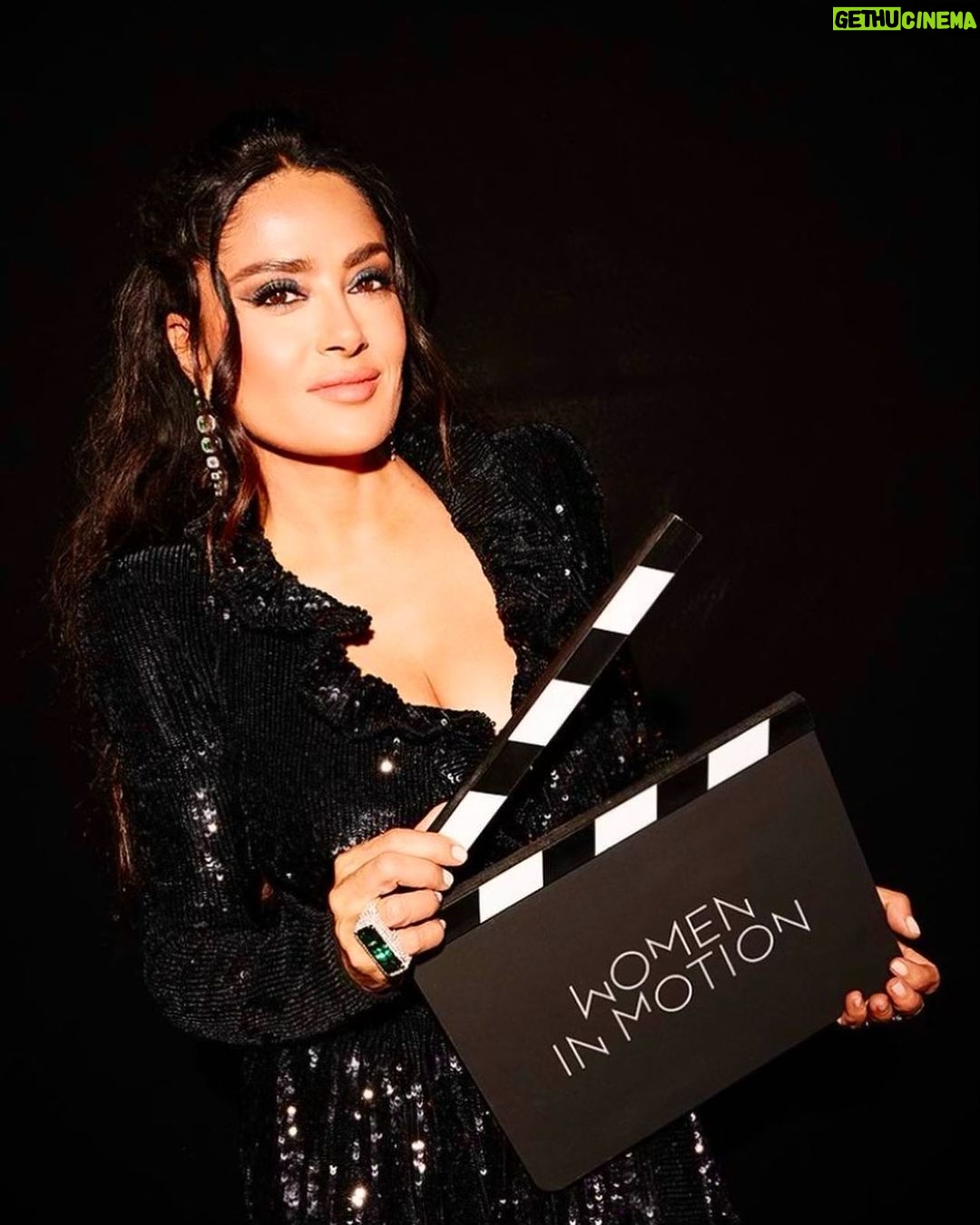 Salma Hayek Pinault Instagram - So proud of Kering’s ‘Women in Motion’ 8th Annual Gala in Cannes, where we had the privilege and opportunity to honour the inspiring career of legendary artist and ground breaker @michelleyeoh_official ❤️ @kering_official #WomenInMotion #Cannes2023 #Cannes Nous sommes fiers du 8ieme gala annuel “Women in Motion” avec le Festival de Cannes. Nous avons eu le privilège d’honorer l’exceptionnelle et très inspirante carrière de cette artiste légendaire et pionnière qu’est @michelleyeoh_official ♥️ @kering_official Muy orgullosa de la 8va Gala Anual de ‘Women in Motion’ de Kering en Cannes, donde tuvimos el privilegio y la oportunidad de honrar la inspiradora carrera de la legendaria artista e innovadora @michelleyeoh_official ❤️ @kering_official 📸: @zoemcconnell @gettyimages