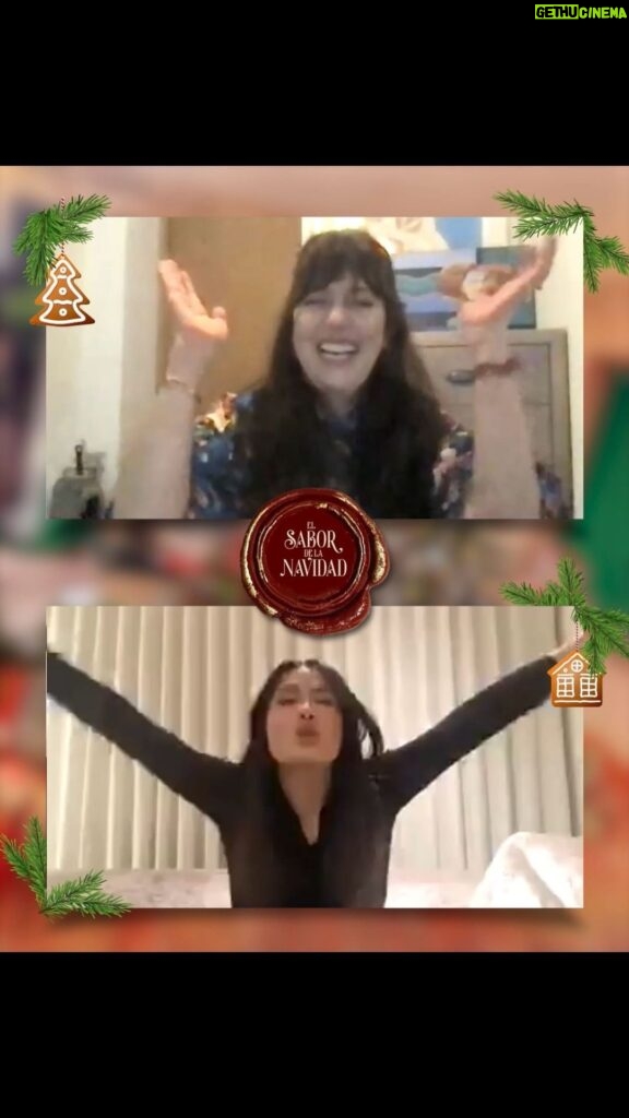 Salma Hayek Pinault Instagram - La maravillosa Mariana Treviño y yo nos aventamos un clavado en el baul de los recuerdos Navideños, justo a tiempo para el estreno de #ElSaborDeLaNavidad, disponible ya en #VIX. The wonderful Mariana Treviño and I go down Christmas memory lane just in time for the premiere of #ElSaborDeLaNavidad, available now at @vix