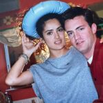 Salma Hayek Pinault Instagram - Two days ago, I woke up to the shocking news that Matthew Perry is no longer with us. It’s taken me a couple of days to process this profound sadness. There is a special bond that happens when you share dreams with someone, and together you work towards them. I was very moved last year when Matthew shared on his Instagram stories how much he loved 'Fools Rush In,' and how he thought that that film we did together was probably his best movie. Throughout the years, he and I found ourselves reminiscing about that meaningful time in our lives with a deep sense of nostalgia and gratitude. My friend, you are gone much too soon, but I will continue to cherish your silliness, your perseverance, and your lovely heart. Farewell, sweet Matthew, we will never forget you. 📸: @jeffkravitz