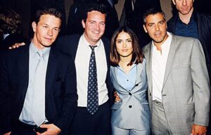 Salma Hayek Pinault Instagram - Two days ago, I woke up to the shocking news that Matthew Perry is no longer with us. It’s taken me a couple of days to process this profound sadness. There is a special bond that happens when you share dreams with someone, and together you work towards them. I was very moved last year when Matthew shared on his Instagram stories how much he loved 'Fools Rush In,' and how he thought that that film we did together was probably his best movie. Throughout the years, he and I found ourselves reminiscing about that meaningful time in our lives with a deep sense of nostalgia and gratitude. My friend, you are gone much too soon, but I will continue to cherish your silliness, your perseverance, and your lovely heart. Farewell, sweet Matthew, we will never forget you.

📸: @jeffkravitz