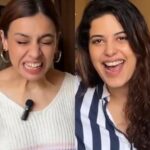 Saloni Khanna Instagram - This is a work of fiction. @harshbeniwal ne hamara phone nahi kata. #season3 #twogirlstwocups #happynewyear Mumbai, Maharashtra