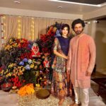 Saloni Khanna Instagram - Ganpati 2023 ❤️ Wearing @soniyagofficial 🌟 #aintnohashtags