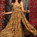 Saloni Khanna Instagram - @salk.04 styled in our Boho floral floral dress from the @rishiandvibhuti for Gajra Gang. Featuring intricate lace appliqué all around neckline with adjustable shoulder tie-ups and colourful tassels. 🔎 Search the code GGRVDRS01 on Nykaa Fashion to shop. 🛒www.nykaafashion.com Exclusively available on Nykaa Fashion. Express Shipping Available. #GajraGang #RishiAndVibhuti #NykaaFashion #Nykaa #JanhviKapoor #Tyohar #NewArrivals #Indianwear #FestiveStyles #FestiveCollection #Diwali #Fashion #Explore #Trending