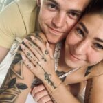 Sam Clemmett Instagram - Been a year since we got engaged. Wow. Beyond lucky to call you my wife 💙