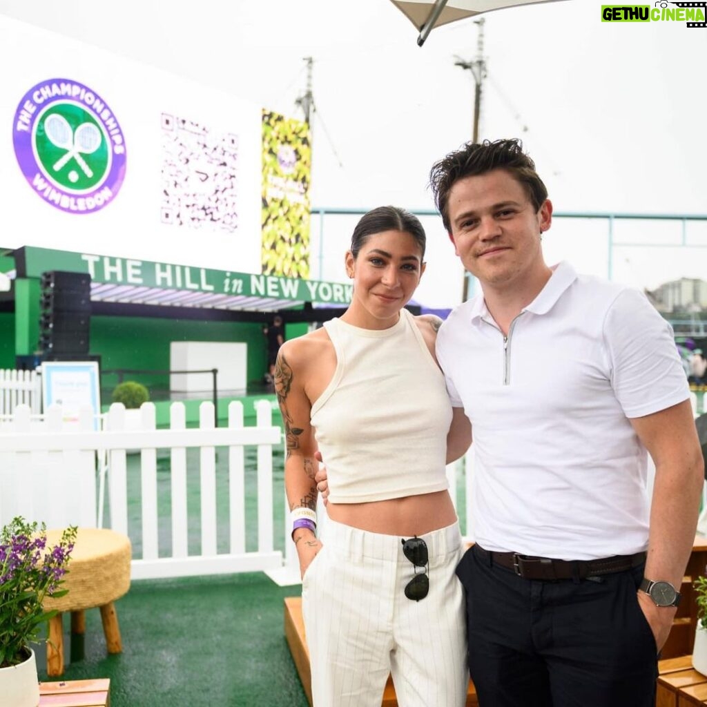 Sam Clemmett Instagram - 2 weeks late but, thank you @wimbledon for having us at the men’s final screening at The Hill NY. The epic rain matched the epic final Brooklyn Bridge Park