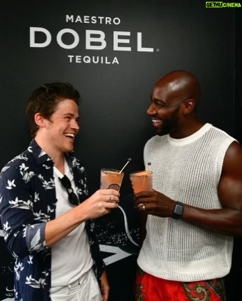 Sam Clemmett - 14.5K Likes - Who knew Tequila & Tennis were the perfect combination?! Thank you for serving up the best afternoon @dobeltequila 🎾 🎾