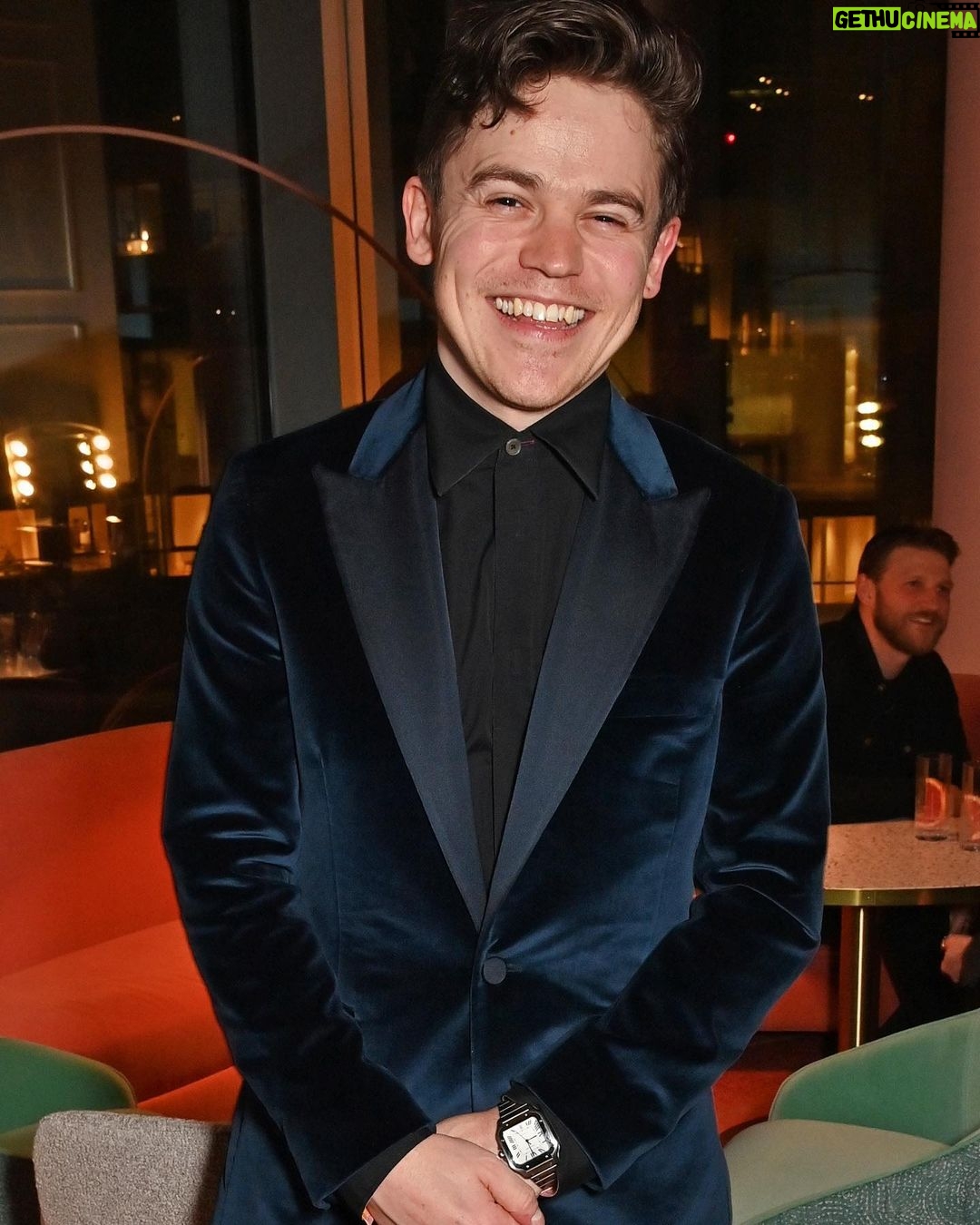 Sam Clemmett Instagram - Had the loveliest evening at the Vanity Fair EE BAFTA rising star party. Thank you for having me @vanityfairlondon @ee @loopvip #eerisingstar #eebaftas Styled by @mrfabioimmediato Thank you @paulsmithdesign @cartier @rmwilliams @davebenett