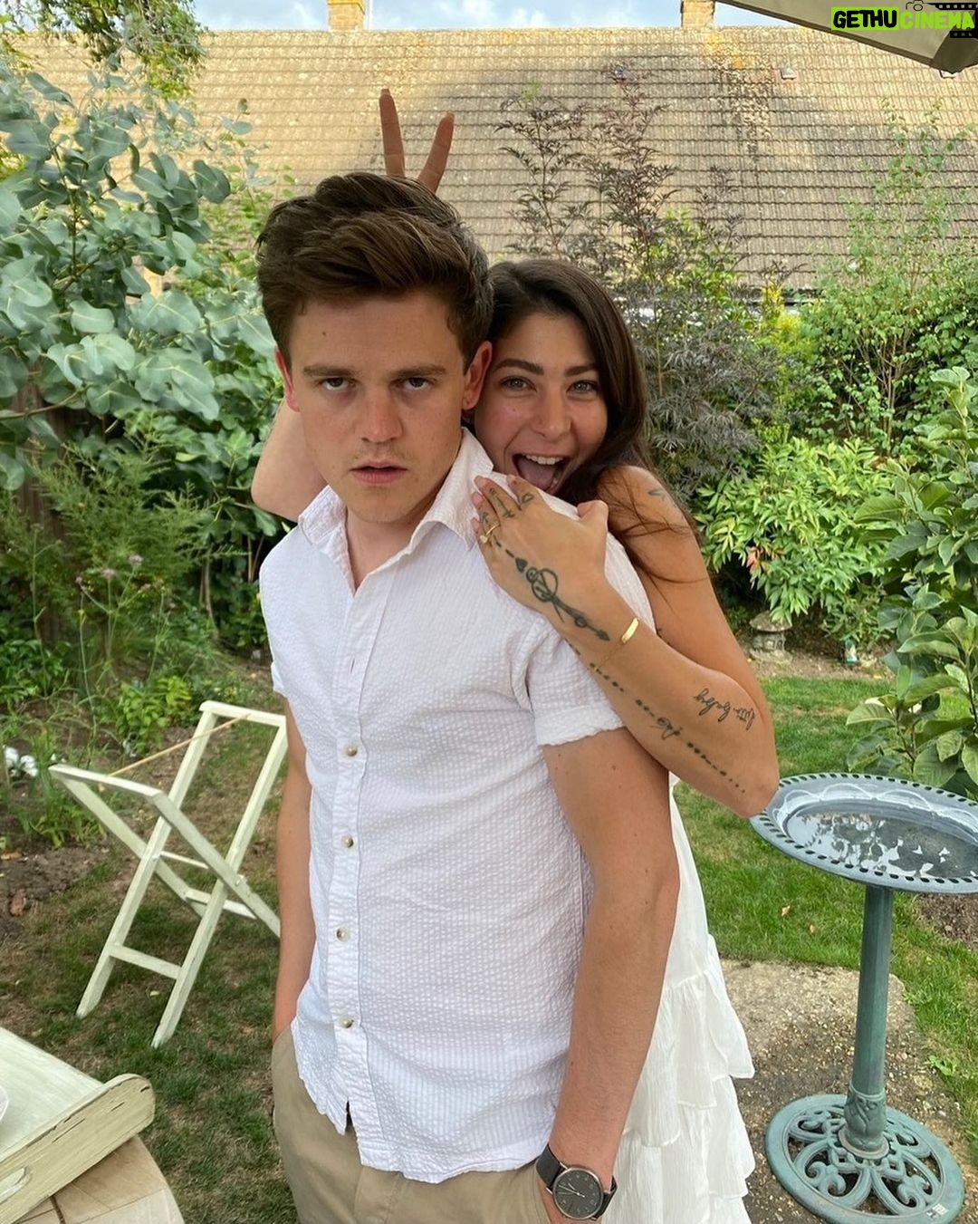 Sam Clemmett Instagram - Happy birthday to my favourite person. My wife. 💙 @the_girlwiththehearttattoo