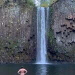 Samuel Ratsch Instagram - 92 feet waterfall jump Abiqua falls Oregon