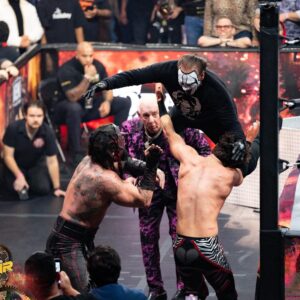 Samuel Ratsch Instagram - Thank you, LA! #AEWFullGear 👊🏼🦂
