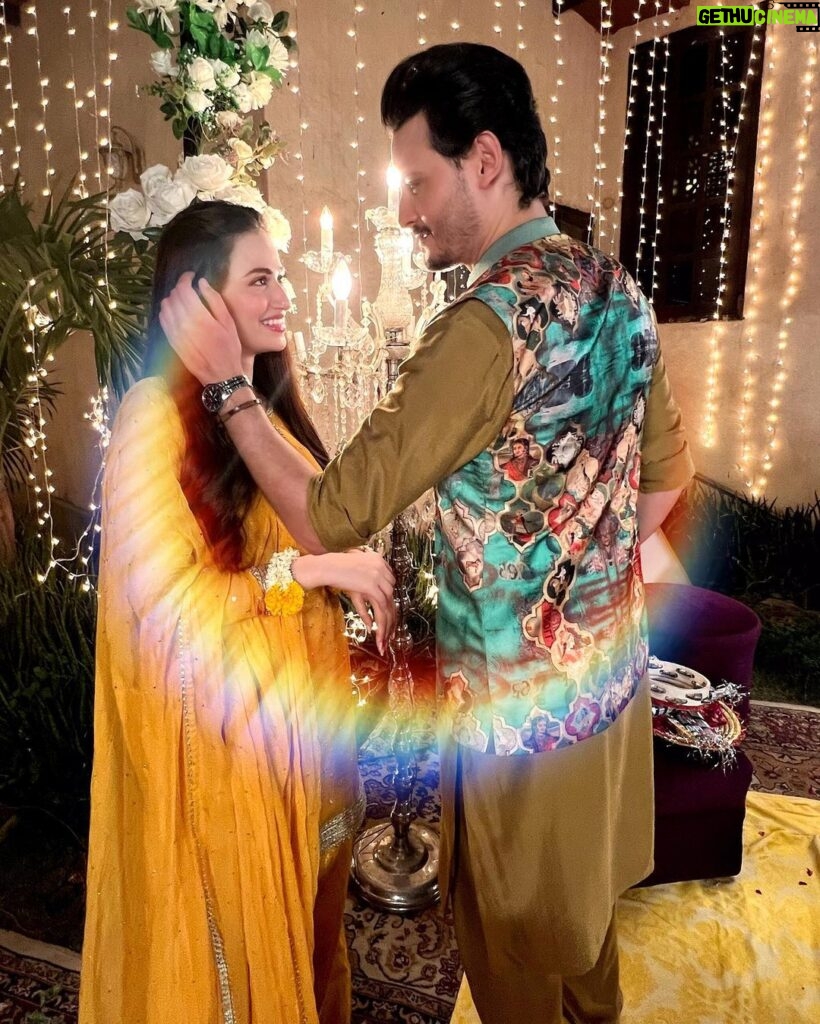 Sana Javed Instagram - Mahnoor + Asfi / Catch Asfi & Mahnoor's love story in season two of Kala Doriya...just kidding, stay tuned!