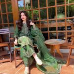 Sana Javed Instagram – 👗 @maryumnmaria
You know how much i love Green, so here is a wedding inspiration in my favourite color.
Hair and makeup @daanii_bukhari 

Shop Now: www.maryumnmaria.com
#maryumnmaria #pakistanibrand #weddingseasom #formalwear #luxurywear #availablenow
@instahurabpr