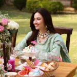Sana Javed Instagram - 🩵 Checkout the latest wardrobe by @elaf.premium - ELAF Festive Chikankari 2023. Photographer: @deeveesofficial Videographer: @muzammilgarewal Mua: @sunil_mua Stylist: @mamoontariq Art Director: @ahmadshahart Creative Director: @muneebakraam Co-ordination: @amnaaaiqbal Celebrity Management: @onetake.productionss #elafpremium #festive #chikankari #luxury #lawn #sanajaved