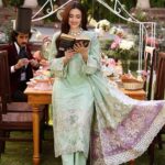 Sana Javed Instagram - 🩵 Checkout the latest wardrobe by @elaf.premium - ELAF Festive Chikankari 2023. Photographer: @deeveesofficial Videographer: @muzammilgarewal Mua: @sunil_mua Stylist: @mamoontariq Art Director: @ahmadshahart Creative Director: @muneebakraam Co-ordination: @amnaaaiqbal Celebrity Management: @onetake.productionss #elafpremium #festive #chikankari #luxury #lawn #sanajaved