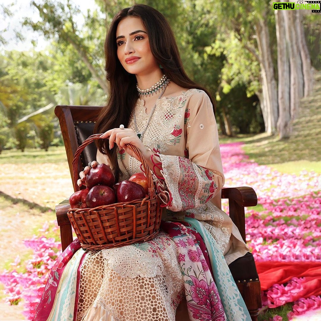 Sana Javed Instagram - Checkout the latest wardrobe by @elaf.premium - ELAF Festive Chikankari 2023. Photographer: @deeveesofficial Videographer: @muzammilgarewal Mua: @sunil_mua Stylist: @mamoontariq Art Director: @ahmadshahart Creative Director: @muneebakraam Co-ordination: @amnaaaiqbal Celebrity Management: @onetake.productionss #elafpremium #festive #chikankari #luxury #lawn #sanajaved