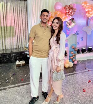 Sana Sayyad Instagram - Happy birthday dear husband, you are my Person and my pillar of strength. The one i’m safest with. The one I can be my true self with. You get the best of me but also the darkest of me. You see the daily turmoil and the moods but stay by my side as my seasons change. You’ve got me through some of my hardest days last year.  Thankyou for riding the waves with me and for always coming back to me, even when sometimes I pushed you away. People search their whole lives to find what I’ve found in you🥹😭 Thankyou Imaad for letting me be me and for being you. I love you and I cherish you everyday.❤️