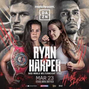 Sandy Ryan Instagram - March 23 I defend my belt. You don’t want to miss this it’s going to be fireworks. I promise we both are going to give you a show. Thank you to @terri_harper96 for accepting and making an all Britain clash🇬🇧🇬🇧