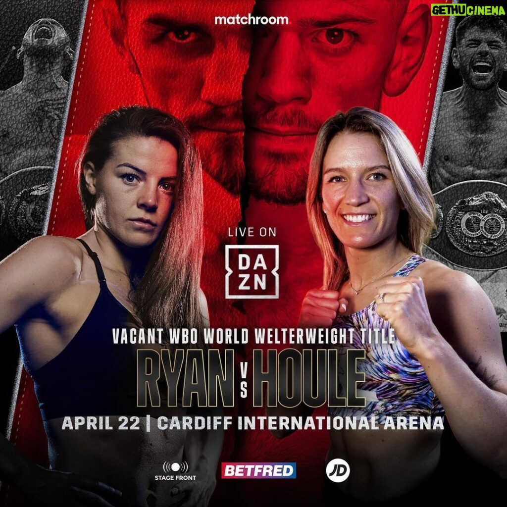 Sandy Ryan Instagram - WBO world title 22nd April. See you all there LFG🌏