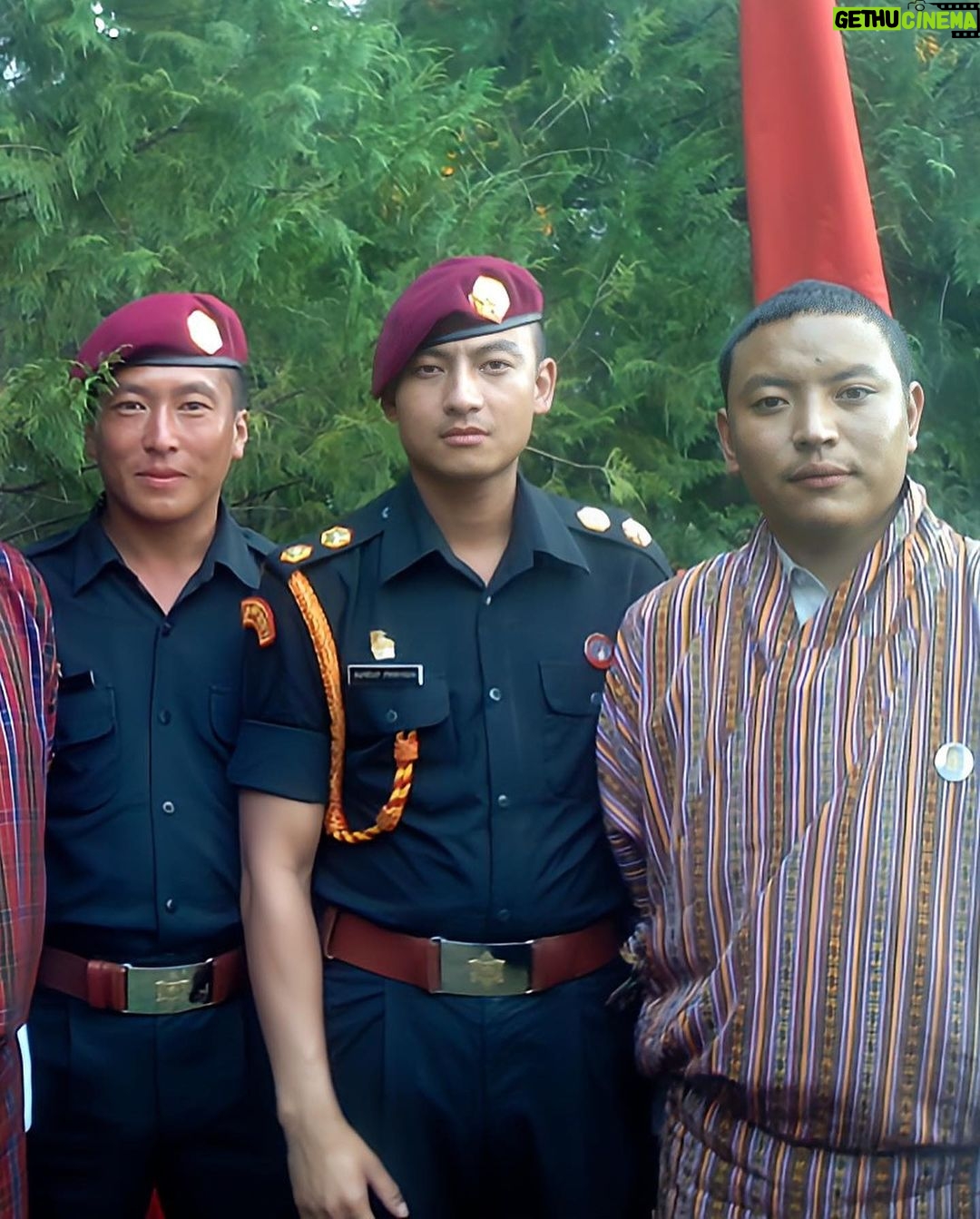 Sangay Tsheltrim Instagram - Around 15 years ago. #youngofficer #soldier #nostalgic