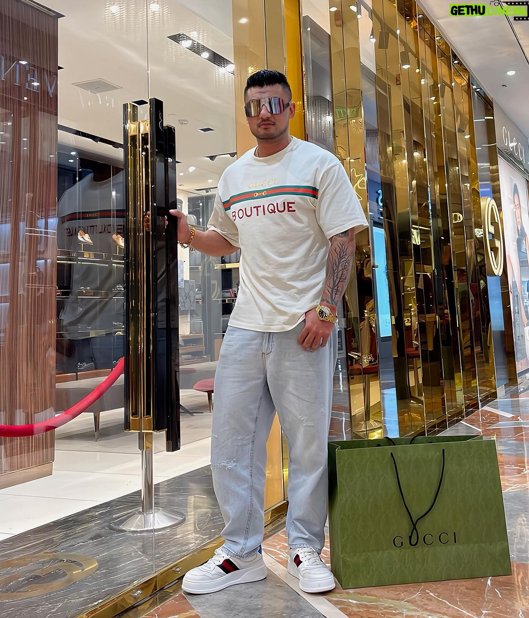 Sangay Tsheltrim Instagram - Work hard in silence and let the Gucci make the noise. One life , work hard & enjoy. Gucci-gang. #gucci #actorlife #bhutan #soldier #champion #bollywood