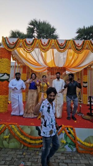 Santhosh Prathap Instagram - And that's a wrap...guess the movie name..
jumping onto to the trend..🤣🤣
Thank you @dir_thiru so happyyyy that I got to be a part of this film..so much fun as always..it's what happens when friends work together...A decade of friendship..im sure we are gonna be doing many many more movies..
Thank you @dhananjayanbofta
Sir ..Thank you to the whole team..it was a pleasure..
Our 4th film together..so im not gonna say much..haha.. @santhoshprathapoffl ..so much fun..thank you for being a wonderful co-star..
You guys were awesom to do this reel..thanks u guys..@karthi_prasanna @itisprashanth @johnroshann

#guessmoviename #wrap #lovemyjob #goodvibes #friendslikefamily #movie #tamilmovie #film #shootdiaries #trending #trendingreels #Leo #thalapathyfan
