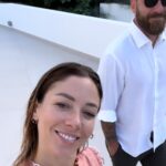 Sarah Felberbaum Instagram - Date night with my man ♥️ Scroll ➡️ . . . Mi state chiedendo del vestito 🎀 ecco il tag ⬇️ Dress @zimmermann Bag #vintage Shoes @ash Amalur Ibiza