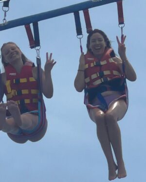 Sarah Felberbaum Instagram - Happy birthday to my special Buddy. The person I’ve been doing crazy things with for the past 13 years. 
What we have, others will never understand. It’s ours and it is special. 
You are the person I chat about life with, 60 meters from the ground. 

I love you 

#buddyturnsseventeen #iloveyou

P.s. senti quella merda di tuo padre come ride 😂
