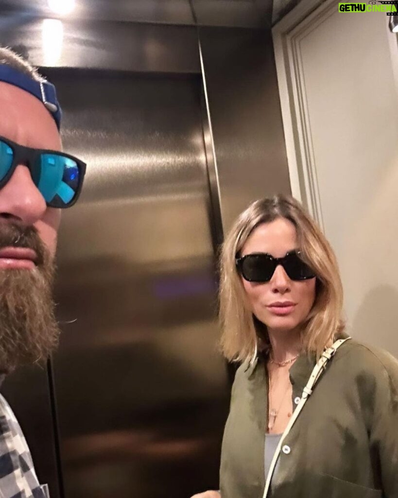 Sarah Felberbaum Instagram - Random photo dump in ascensore . @danielederossi I love being stupid with you. . . #justcause #elevatorlove
