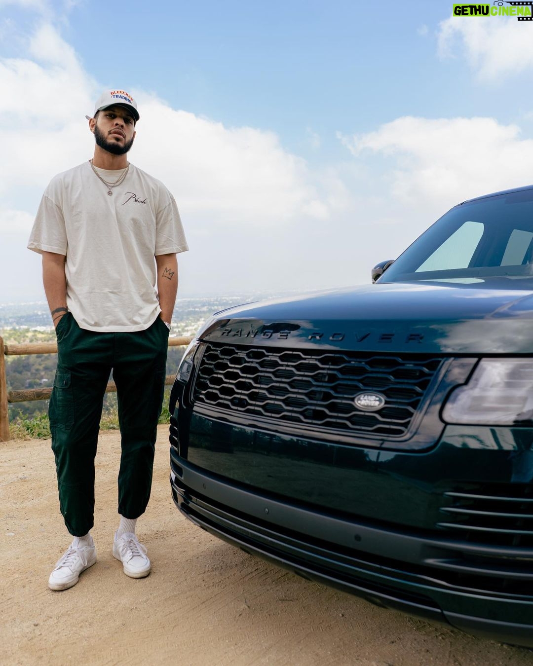 Sarunas J. Jackson Instagram - @landroverusa 🤟🏽😎✌🏽 📸 @themiikec #LandRover 2021 #RangeRover Had me feeling like a boss! Los Angeles, California