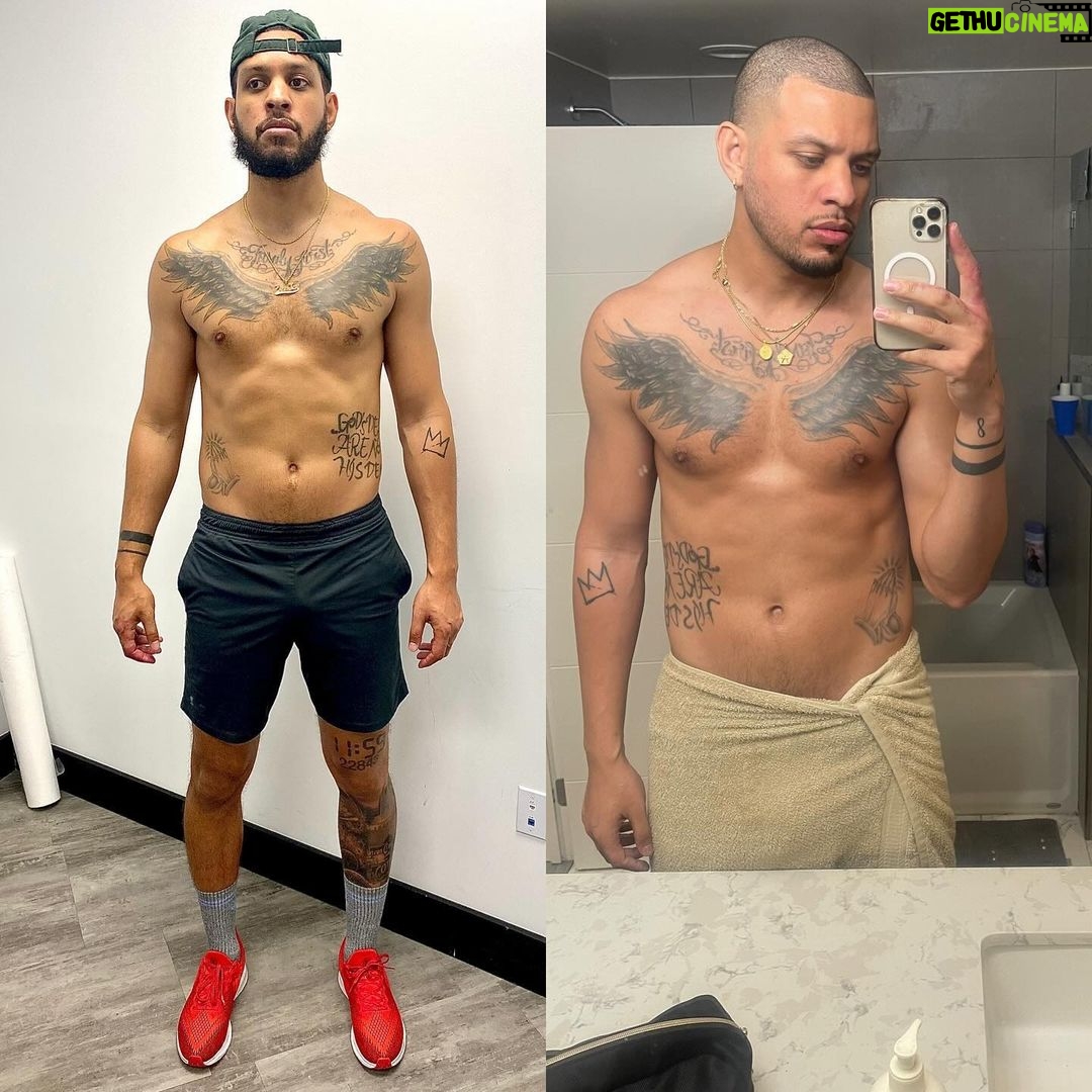 Sarunas J. Jackson Instagram - I’m always hungry for progression. I’ve had an inconsistent journey with my body for years due to a back injury. As a former athlete, most my life my identity was tied with my physical body. When that has been taken from me at times, my mental health was too. Took me to a negative space to not be able sit in a car without feeling extreme pain. I’m so grateful to be in the space I’m in now. From squatting (kinda lol) 315 lbs, to boxing, hoopin, playing with my daughter and God kids.. So much to be thankful for. I had to take accountability (which is scary for most) and decide to take control of my mental health and physical health. If you are in a place you are not happy in, YOU have more power then you give yourself credit for. Your mind is your strongest tool and you can get on the path you want. Prioritizing my mental is what allowed me to get physically healthy and set my routines and diet. Outside opinions of others mean NOTHING. If people are lying and putting THEIR limitations on you, that is THEIR issue and not YOURS. You are what you attach to I am (Confucius). S/O to @liftsociety for providing a space for me to maintain my mind and body 🙏🏽💪🏽 And to @q24training and @craigliebenson for getting me on the right track 💙🫡 1st slide: Oct 2022 (Left) Sept 2023 (Right) 🙏🏽 And others are throughout the past 3 years. Los Angeles, California