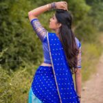 Satya sri Instagram - There is beauty in simplicity 💙 #teluguammayi #langavoni PC: @ravi_cross_clickx #satyasri #actresssatyasri #jabardasth_satyasri #tollywood #teluguqueen #instagram #bepositive #behappy #satyasrifanforever #satyasristories