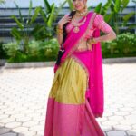 Satya sri Instagram - 🩷💚 #dasara2023 PC: @pics_by_3nethra Hair : @mahesh_bridal_makeovers Jewellery: @emmadi_silver_jewellery #satyasri #actresssatyasri #jabardasth_satyasri #tollywood #teluguqueen #bepositive #behappy #instagram #satyasrifanforever #satyasristories