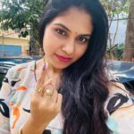 Satya sri Instagram - Duty performed!! Proudly casted my vote for a better tomorrow! Keeping our Nation Safe Do participate in the most vibrant festival of democracy!! #telanaganaelections2023 #election #telanaganaelections